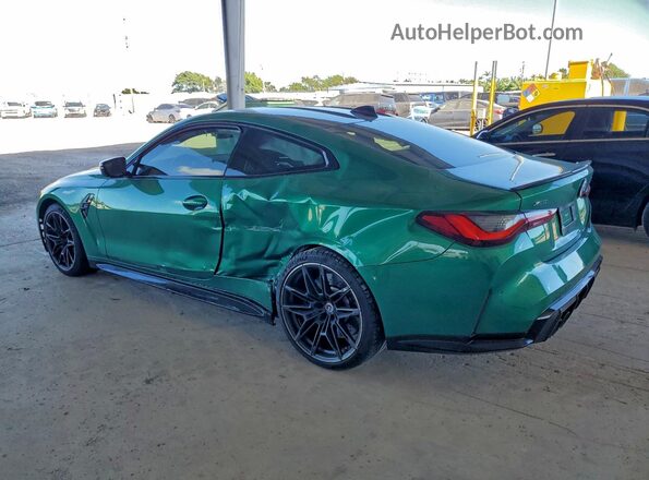 WBS43AZ07PCL18037 2023 BMW M4 Зеленый Задняя левая четверть