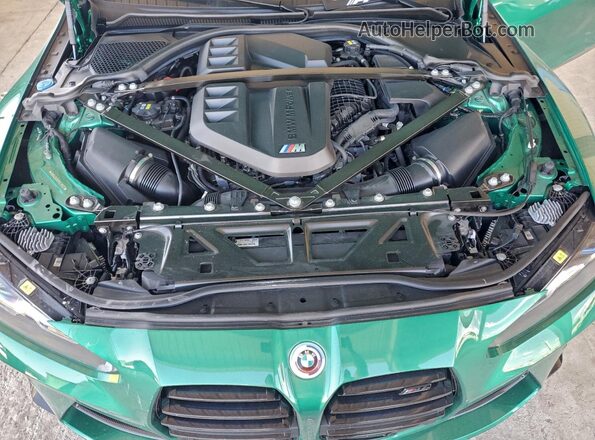 WBS43AZ07PCL18037 2023 BMW M4 Зеленый Вид задней части салона