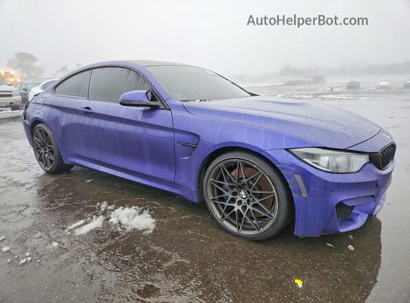 WBS4Y9C00LFJ61873 2020 BMW M4 Фиолетовый Передняя правая четверть