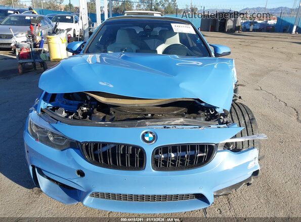WBS4Y9C53KAG67188 2019 BMW M4 Light Blue Вид щитка приборов