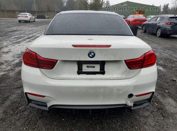 WBS4Z9C55JED22586 2018 BMW M4 Белый Вид сзади