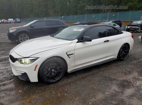 WBS4Z9C55JED22586 2018 BMW M4 Белый Передняя левая четверть