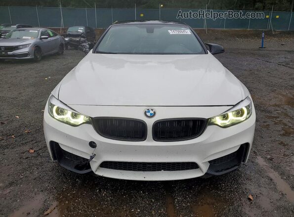 WBS4Z9C55JED22586 2018 BMW M4 Белый Вид спереди
