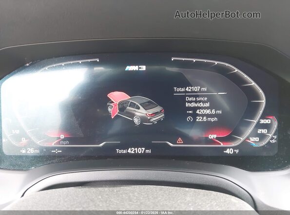 WBS53AY03NFM89739 2022 BMW M3 Желтый Вид задних сидений