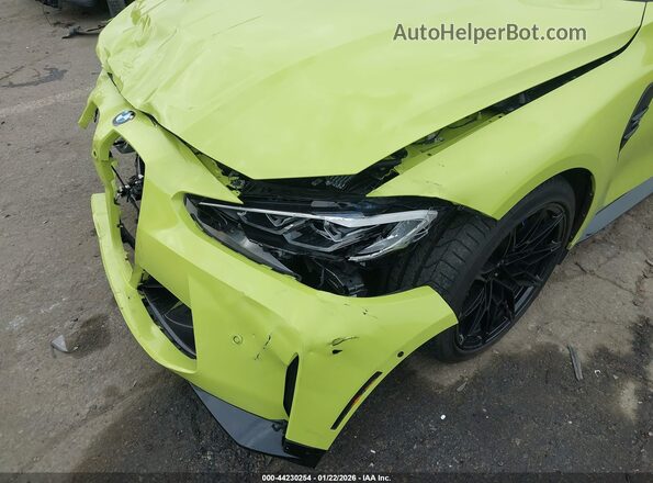 WBS53AY03NFM89739 2022 BMW M3 Желтый Вид спереди