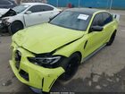 2022 Bmw M3 Sedan Желтый vin: WBS53AY03NFM89739