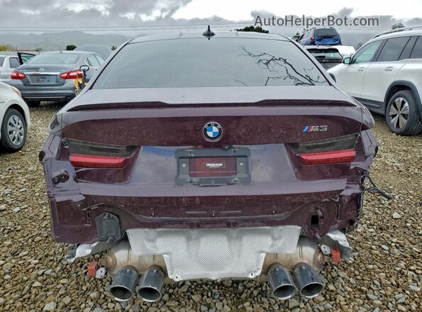 WBS53AY0XNFM21700 2022 BMW M3 Purple Vista trasera