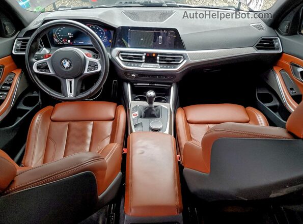 WBS53AY0XNFM21700 2022 BMW M3 Purple Vista del salpicadero
