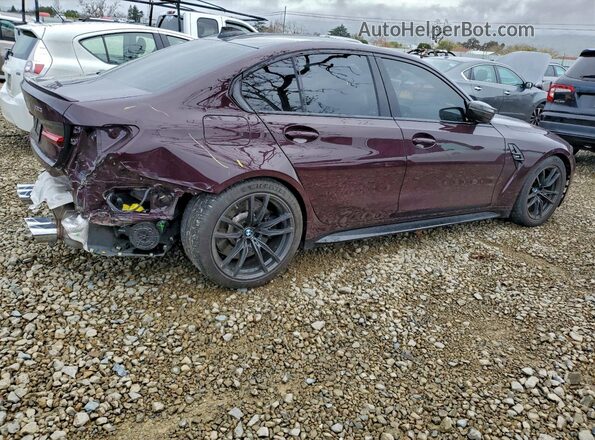 WBS53AY0XNFM21700 2022 BMW M3 Purple Trasero derecho