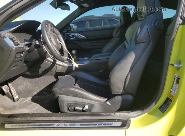 WBS53AZ00MCF87693 2021 BMW M4 Green Widok wnętrza z przodu