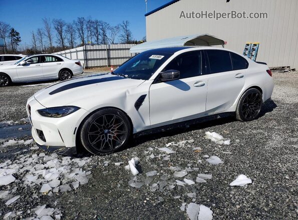 WBS63AY09RFS41618 2024 BMW M3 White Передня ліва чверть