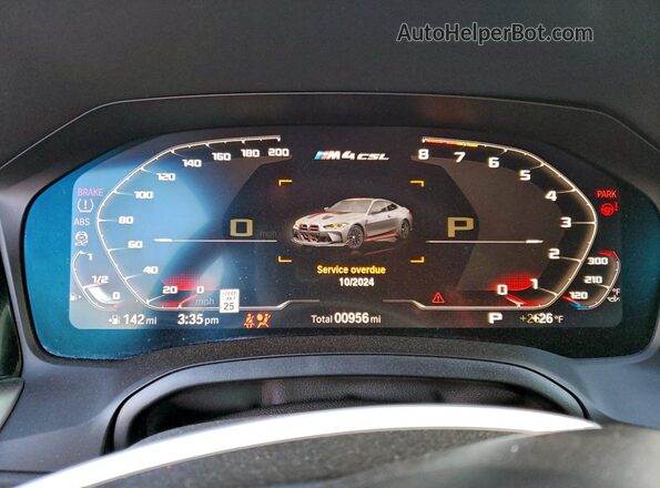 WBS63AZ00PCL35819 2023 BMW M4 Серебряный Вид щитка приборов