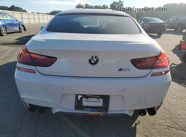 WBS6E9C53GG437198 2016 BMW M6 White Вид ззаду
