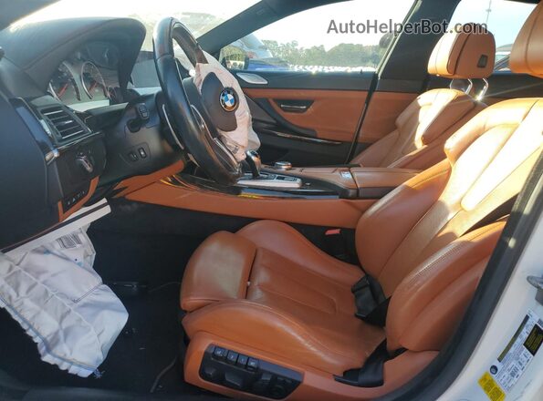 WBS6E9C53GG437198 2016 BMW M6 White Вид салону спереду