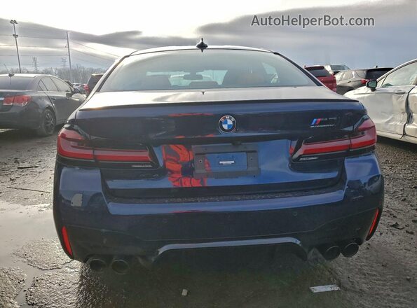 WBS83CH04PCN22583 2023 BMW M5 Синий Вид сзади