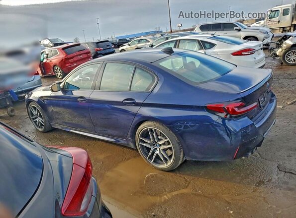 WBS83CH04PCN22583 2023 BMW M5 Синий Задняя левая четверть