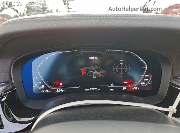 WBS83CH04PCN22583 2023 BMW M5 Синий Вид щитка приборов