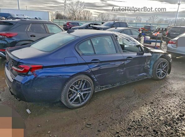 WBS83CH04PCN22583 2023 BMW M5 Синий Задняя правая четверть