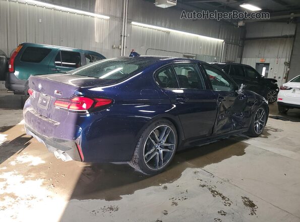 WBS83CH07MCF44432 2021 BMW M5 Синий Задняя правая четверть
