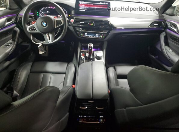 WBS83CH07MCF44432 2021 BMW M5 Синий Вид панели приборов