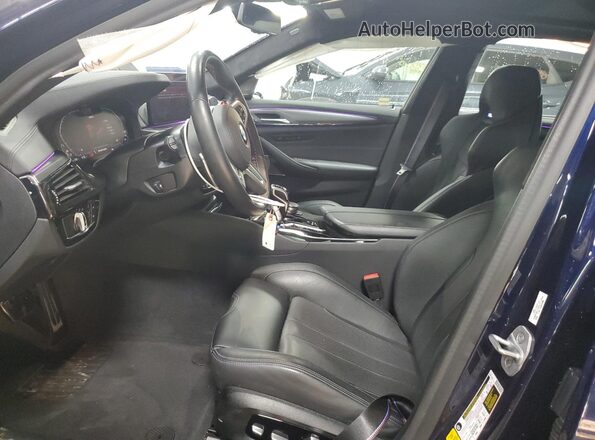 WBS83CH07MCF44432 2021 BMW M5 Синий Вид салона спереди