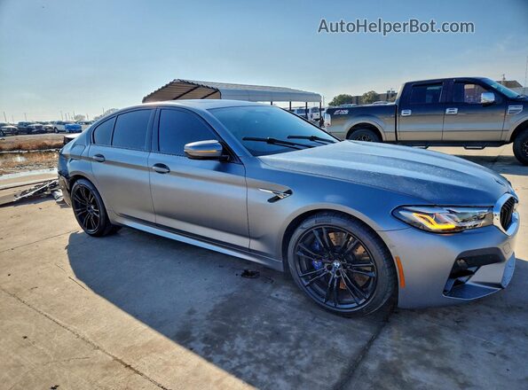 WBS83CH07NCJ03334 2022 BMW M5 Silver Przód prawy