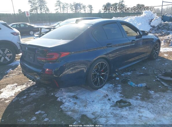 WBS83CH09NCJ87334 2022 BMW M5 Синий Задняя правая четверть