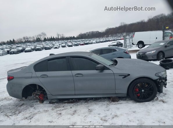 WBS83CH09PCM71985 2023 BMW M5 Gray Rear view