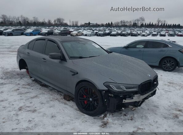 WBS83CH09PCM71985 2023 BMW M5 Gray Front right