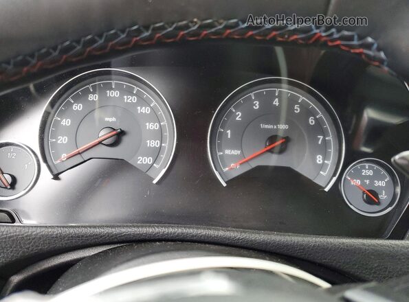 WBS8M9C51J5L00971 2018 BMW M3 White Вид щитка приладів