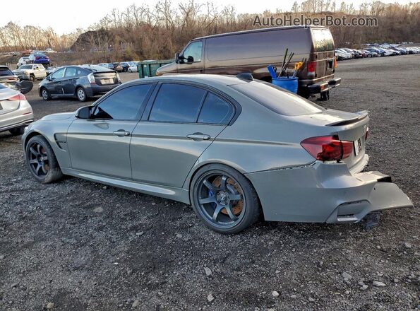 WBS8M9C52J5K99684 2018 BMW M3 Gray Trasero izquierdo