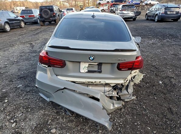 WBS8M9C52J5K99684 2018 BMW M3 Gray Vista trasera