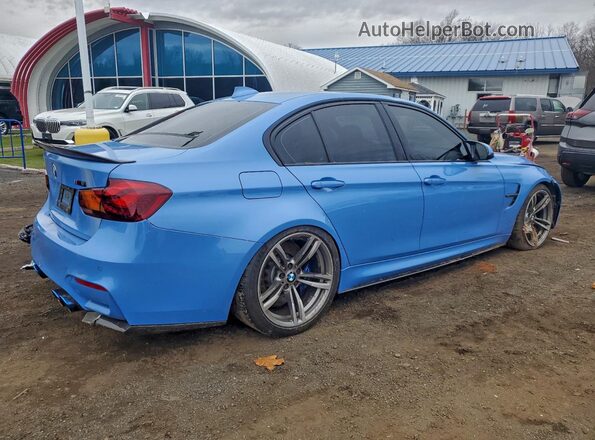 WBS8M9C56G5D30950 2016 BMW M3 Синий Задняя правая четверть