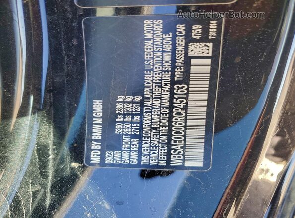 WBSAE0C06RCP45163 2024 BMW M8 Черный Вид подкапотного пространства