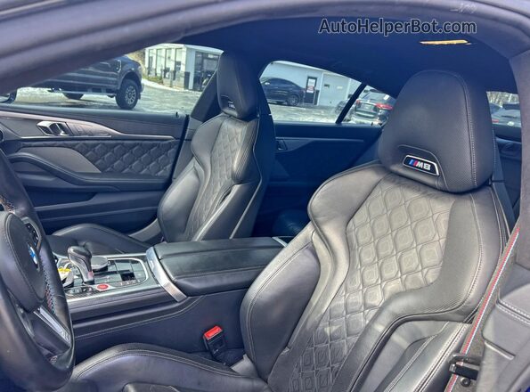 WBSGV0C06LCD74915 2020 BMW M8 Blue Vista de los asientos traseros