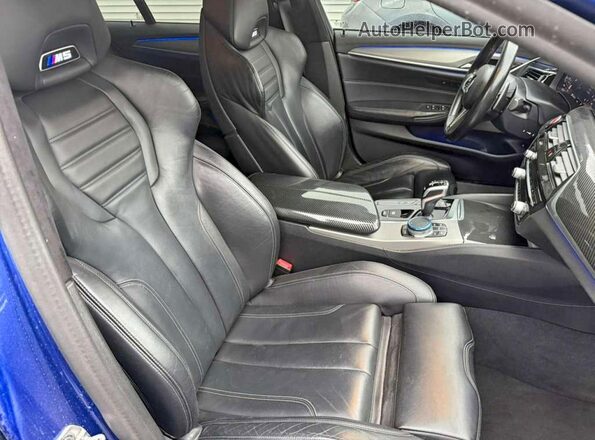 WBSJF0C00LCD96105 2020 BMW M5 Синий Вид салона спереди