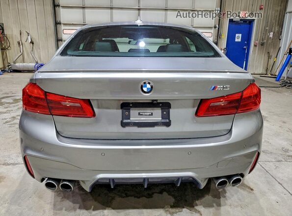 WBSJF0C54JB283060 2018 BMW M5 Silver Հետևի տեսք
