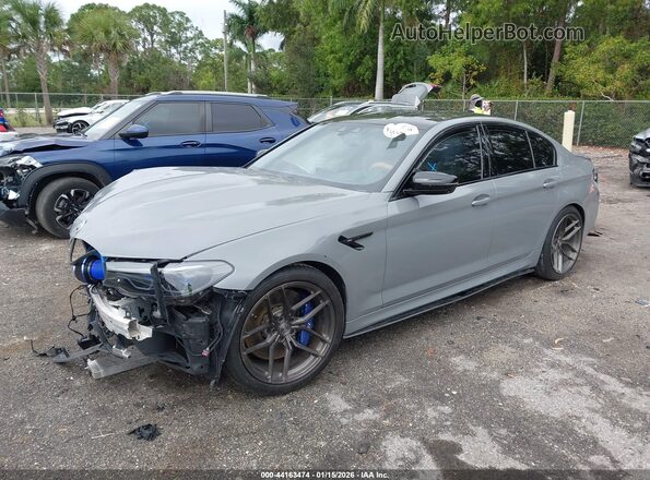 WBSJF0C57KB448732 2019 BMW M5 Серый Передняя левая четверть