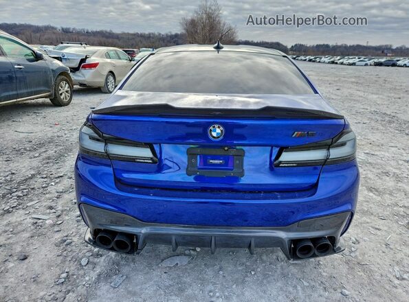 WBSJF0C58KB284892 2019 BMW M5 Blue Widok z tyłu