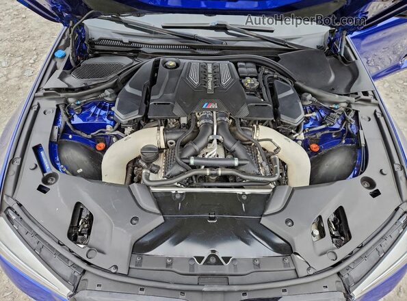 WBSJF0C58KB284892 2019 BMW M5 Blue Widok wnętrza z tyłu