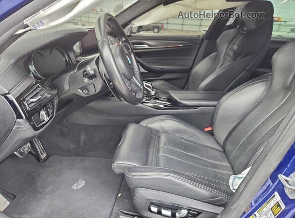 WBSJF0C58KB284892 2019 BMW M5 Blue Widok wnętrza z przodu