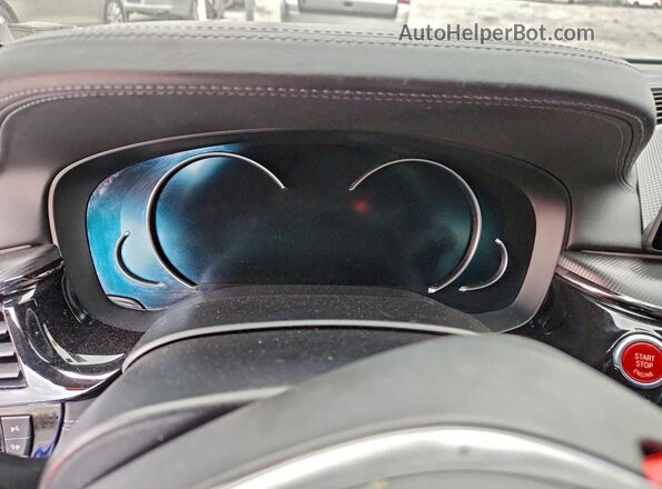 WBSJF0C58KB284892 2019 BMW M5 Blue Widok zestawu wskaźników