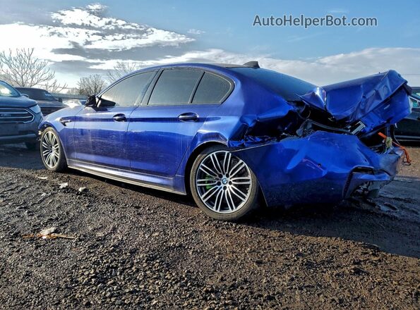 WBSJF0C59JB282308 2018 BMW M5 Синий Задняя левая четверть
