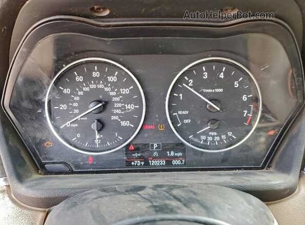 WBXHT3C36G5E48828 2016 BMW X1 Gray Widok zestawu wskaźników
