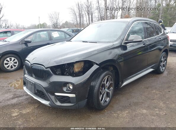 WBXHT3C38J5L34785 2018 BMW X1 Black Przód lewy