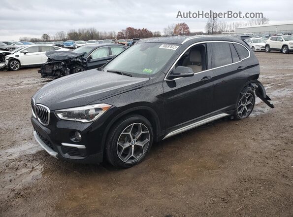 WBXHT3C39J5L27831 2018 BMW X1 Черный Передняя левая четверть