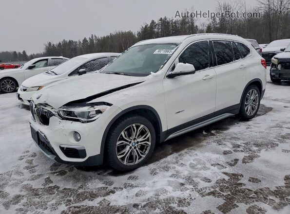 WBXHT3C3XH5F79617 2017 BMW X1 Белый Передняя левая четверть