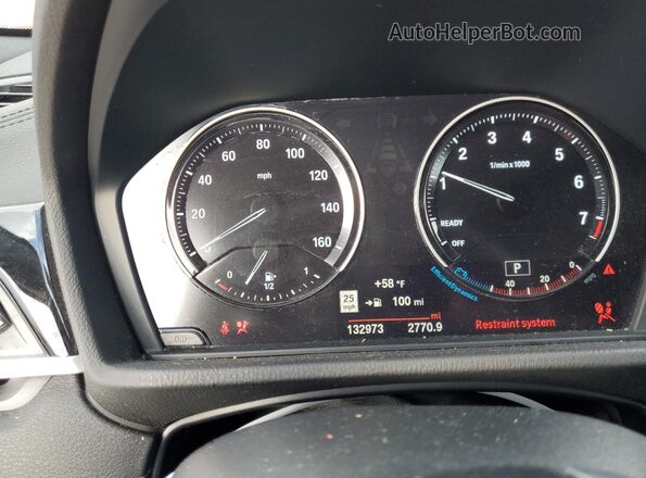 WBXYH9C05L5P36132 2020 BMW X2 Темно-бордовый Вид щитка приборов