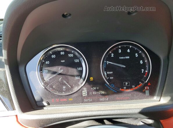 WBXYJ5C57KEF83473 2019 BMW X2 White Widok zestawu wskaźników