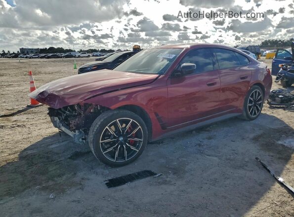 WBY23HD03SFU17085 2025 BMW I4 Красный Передняя левая четверть